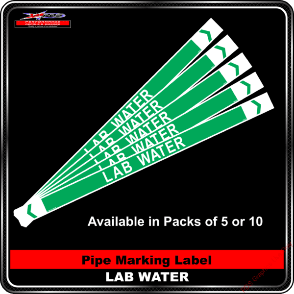 Pipe Markers - Lab Water