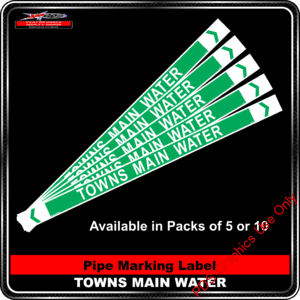 Pipe Markers - Towns Main Water