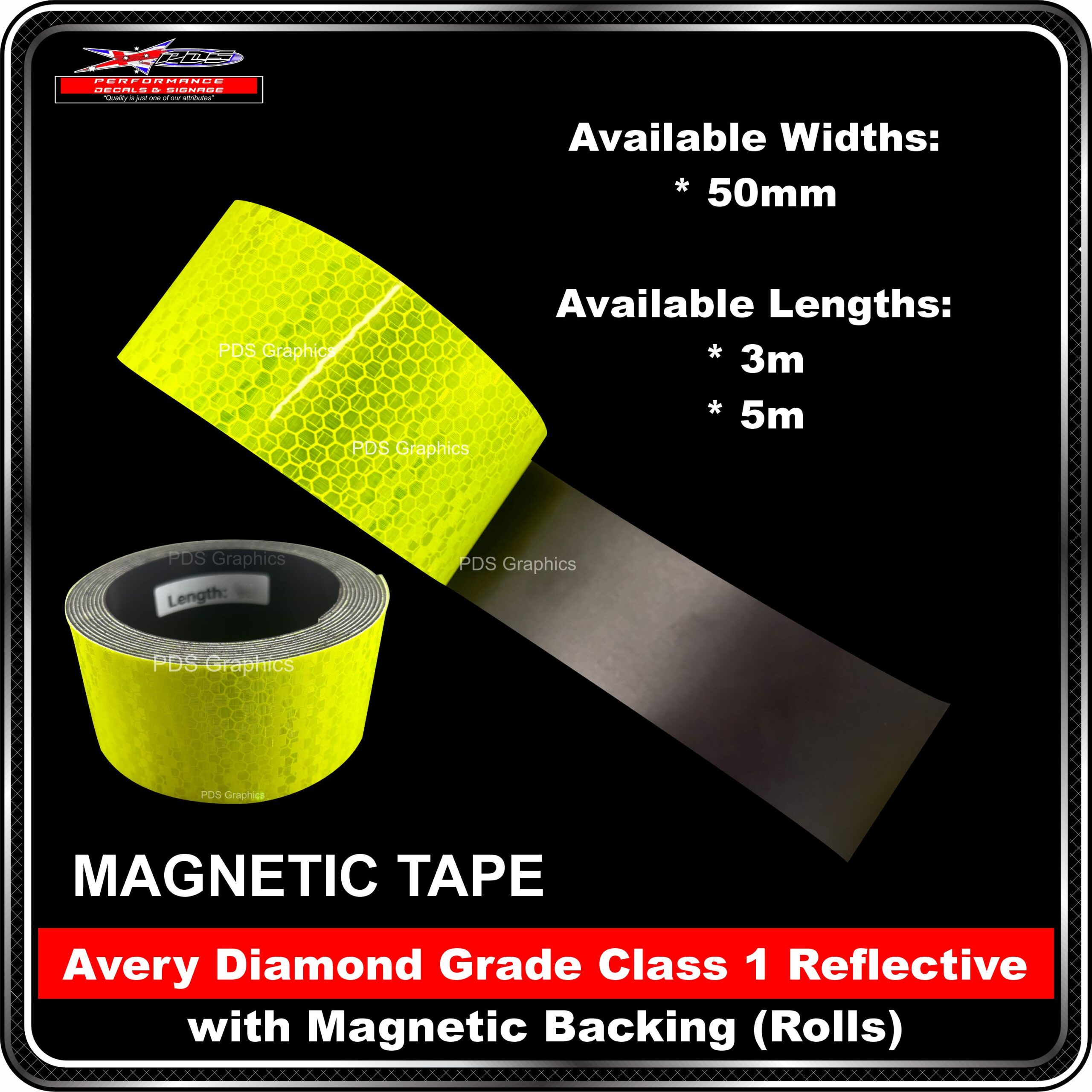 Avery Diamond Grade Class 1 Reflective with Magnetic Backing (Rolls)