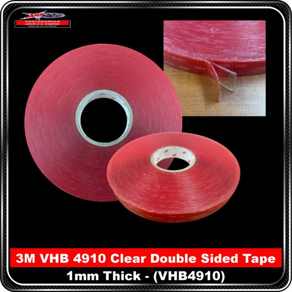 3M VHB 4910 Clear Double Sided Tape (1mm Thick) - PDS