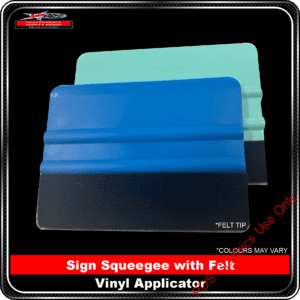 Sign Squeegee with Felt - Vinyl Applicator