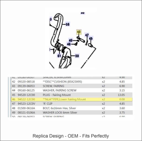 Suzuki RGV 250 K-L 1988 1990 Mounts 2