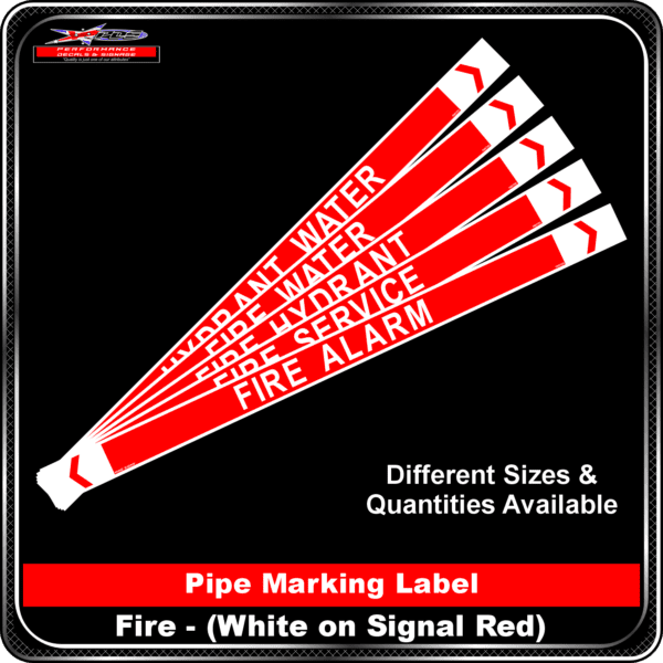 Fire - Red Pipe Markers PDS