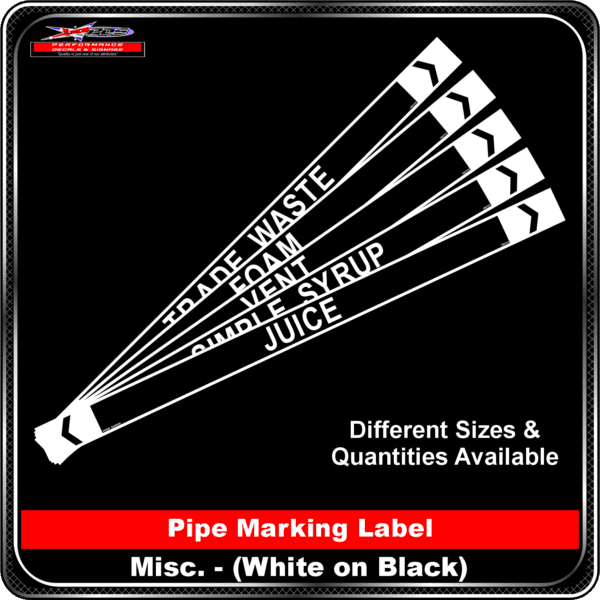 Miscellaneous - Black Pipe Markers - PDS