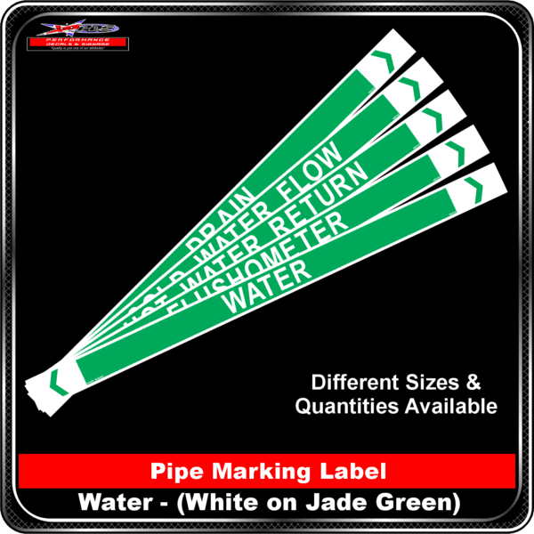 Water - Green Pipe Markers - PDS