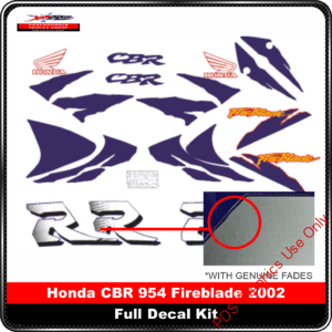 Honda CBR 900 1996-99 Full Decal Kit - Image 1