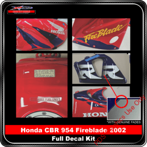 Honda CBR 900 1996-99 Full Decal Kit - Main