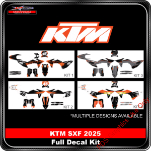 KTM SXF 2025 Full Decal Kit_